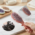 CurlMora Scalp Brush — Soft Bristle Anti-Slip Design for Effortless Dandruff-Free Washes