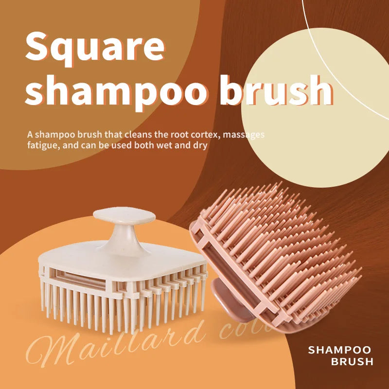 CurlMora Scalp Brush — Silicone Bristle Stress-Relief Scrubber That Melts Away Dandruff